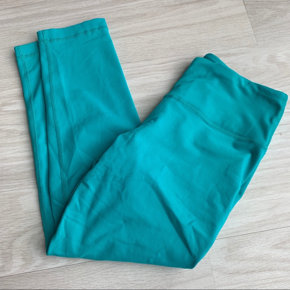 Teal 90 degree leggings sz small